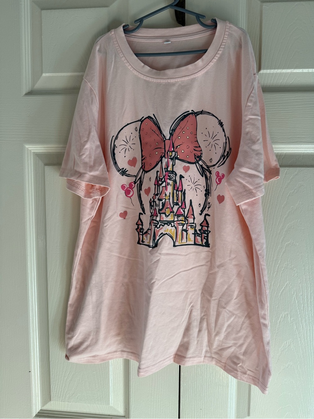 Pink Disney Minnie Castle Graphic Tee
